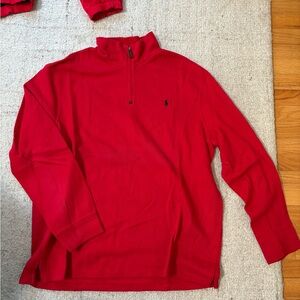 Ralph Lauren Red Cotton Pullover